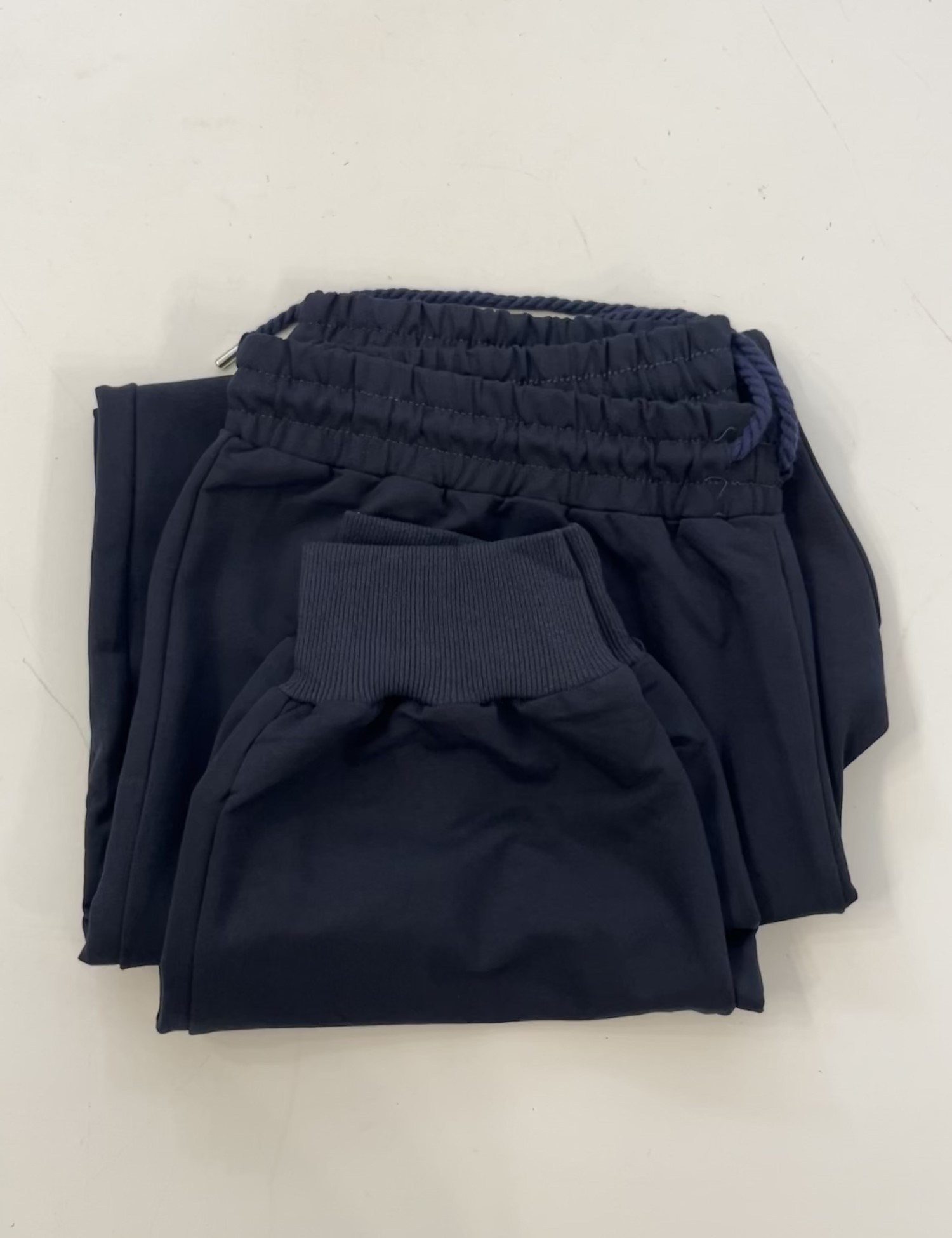 Ανδρική μπλε φόρμα με λάστιχο στο τελείωμα Plus Size EP2401B φωτογραφία